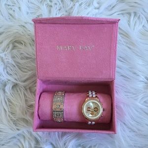 Mary Kay Round Rose Gold Watch + Bracelet set